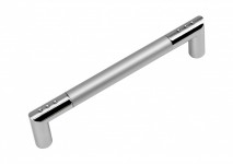 RS054CP/SC.4/128 хром полированный/сатиновый хром ручка