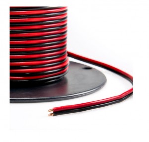 Провод для светодиодных лент 2-х жильный 0,5 12V,  красно-черный